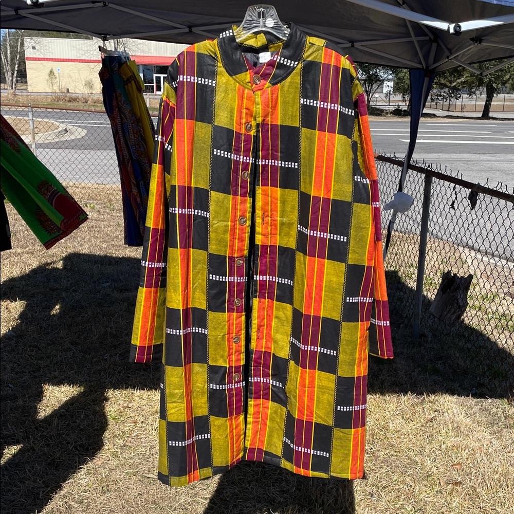Plaid Longline Women's Coat